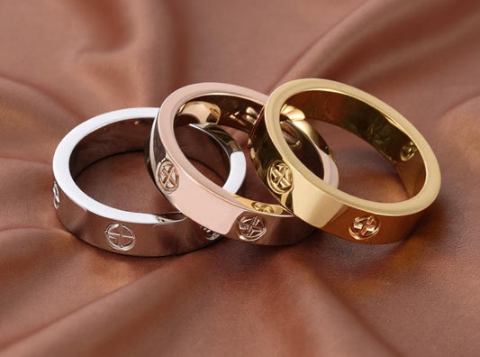 Love Cross 5mm Band Ring